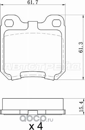 Колодки тормозные зад OPEL OMEGA A 86-94OMEGA B 9 (SAT). Артикул ST280025
