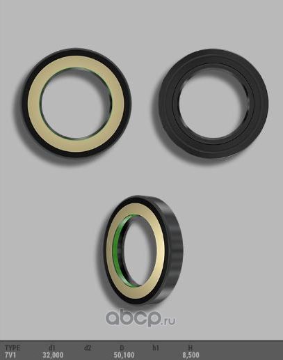 Сальник вала силовой 32*50*8,5 тип 7V1 (Auto-GUR). Артикул AGS00560