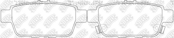 Тормозные колодки NiBK. Артикул PN28004
