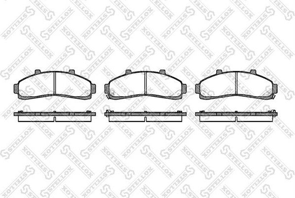 Тормозные колодки Stellox. Артикул 582 002B-SX