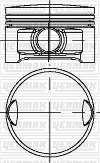 Поршень Yenmak. Артикул 31-04330-050