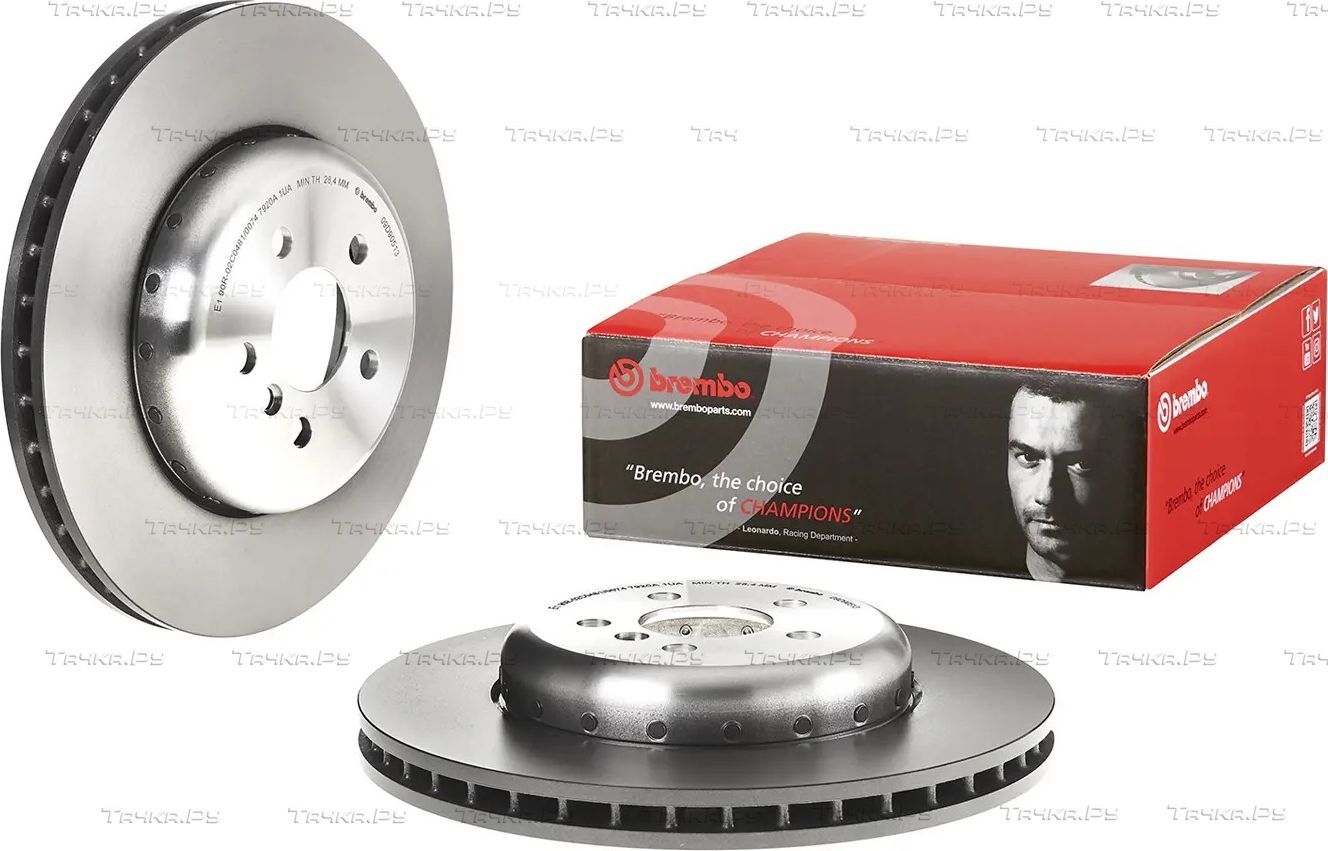 Тормозной диск Brembo PRIME LINE - Composite передний для BMW iX3 I (G08) 2020-2026. Артикул 09.D905.13