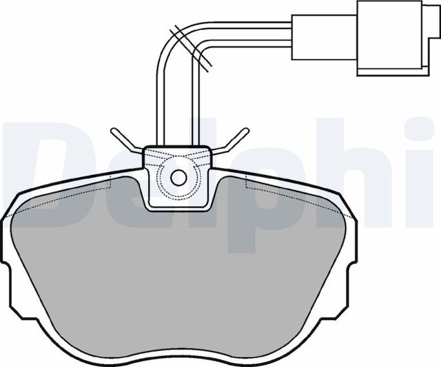 Тормозные колодки Delphi (Low-Metallic) передние для BMW 3 II (E30) 1982-1993. Артикул LP647