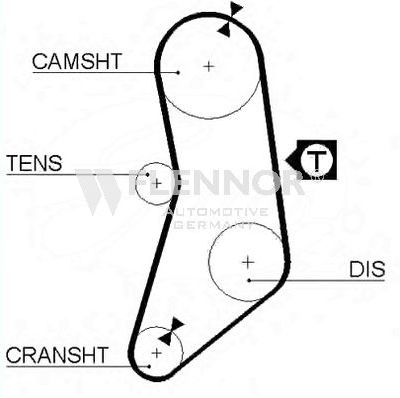 Ремень ГРМ Flennor. Артикул 4966