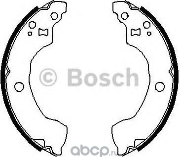 Колодки торм барабан к-т (Bosch). Артикул 986487691