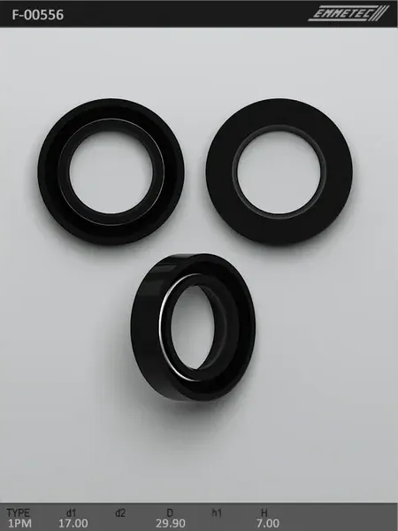 Сальник 17,00/29,90*7,00 тип 1PM (Emmetec). Артикул F00556