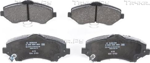 Тормозные колодки Bosch. Артикул 0 986 494 493
