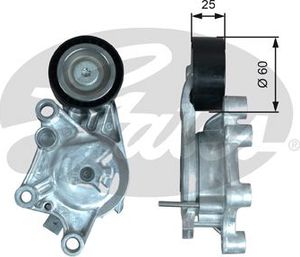 Натяжной ролик (натяжитель) приводного поликлинового ремня Gates DriveAlign® для Citroen Jumpy III 2016-2025. Артикул T39374