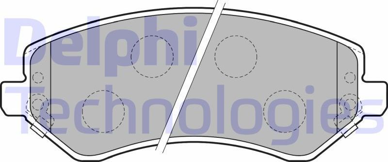 Тормозные колодки Delphi (Low-Metallic). Артикул LP1773