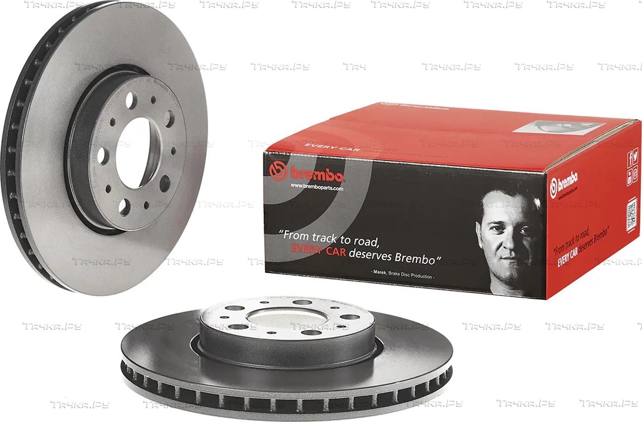 Тормозной диск Brembo UV Coated передний для Volvo S70 1997-2000. Артикул 09.8633.11