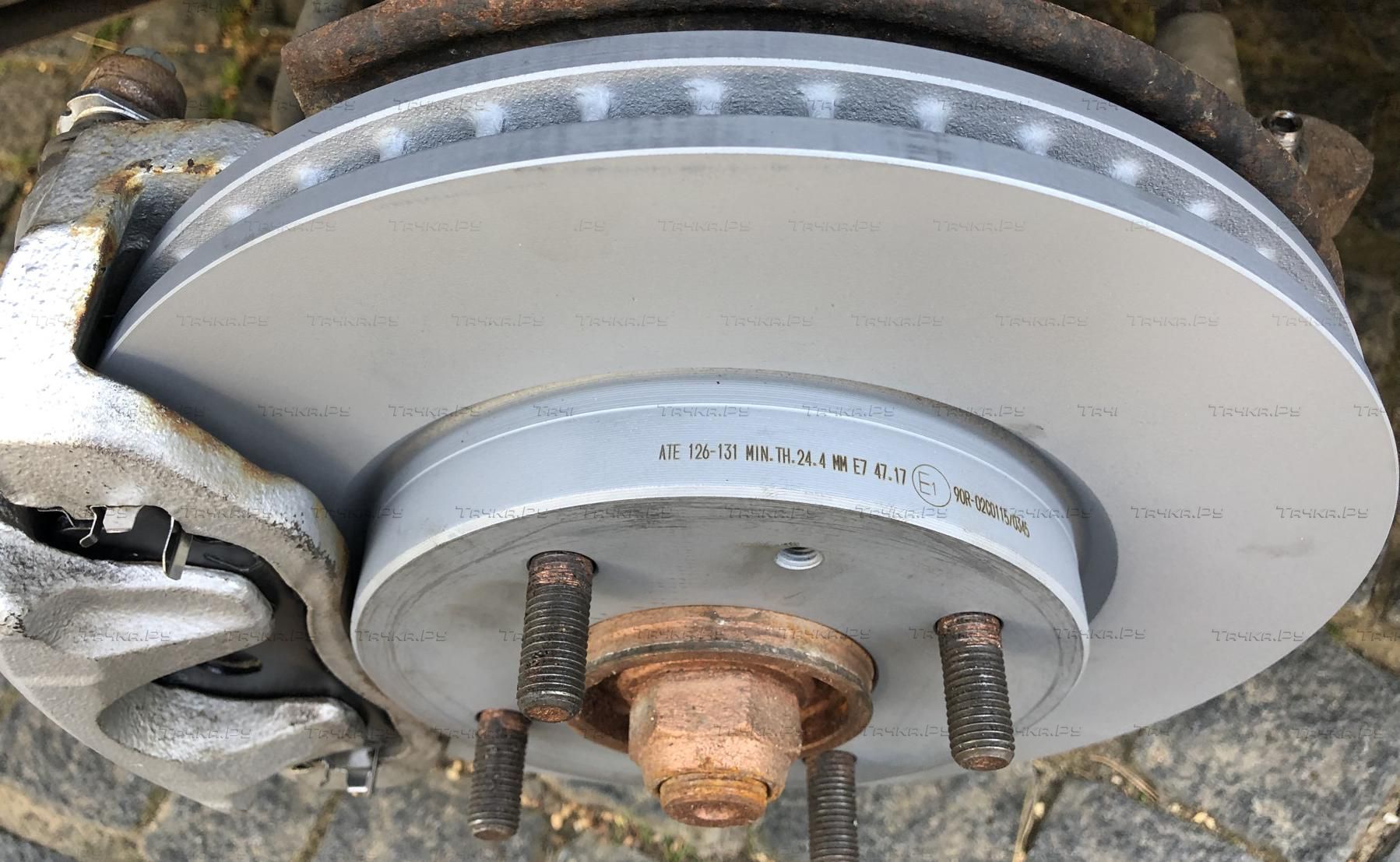 Тормозной диск ATE передний для Mitsubishi Galant VIII 2000-2003. Артикул 24.0126-0131.1