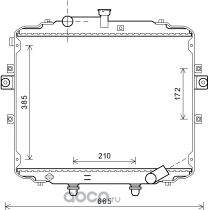 Радиатор HYUNDAI Porter 2 дв.D4СB ЕВРО-4 HCC (HANON) HCC. Артикул 25310-4F110