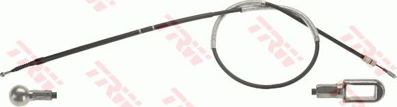 Трос ручника (тросик ручного тормоза) TRW задний для Audi S4 III (B7) 2004-2009. Артикул GCH585