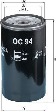 Масляный фильтр Mahle. Артикул OC 94