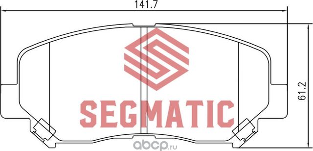 SGBP2582 Колодка торм диск пер Mazda Cx-5 2.0 2012- Mazda Cx-5 2.5 2015- Mazda C (Segmatic) Segmatic. Артикул SGBP2582