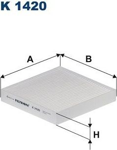 Салонный фильтр Filtron. Артикул K 1420