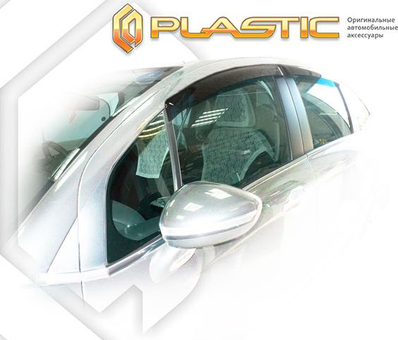 Дефлекторы СА Пластик для окон (Classic полупрозрачный) Citroen C3 хэтчбэк 5D 2009–2013. Артикул 2010030311036