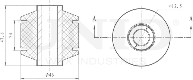 Сайлентблок рычага подвески (Unio). Артикул RMP-20532