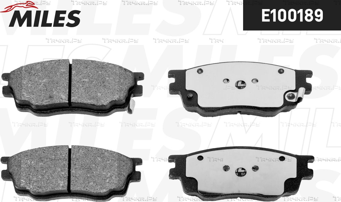 Тормозные колодки Miles (Semi-Metallic) для Mazda 323 VI (BJ) 2001-2004. Артикул E100189