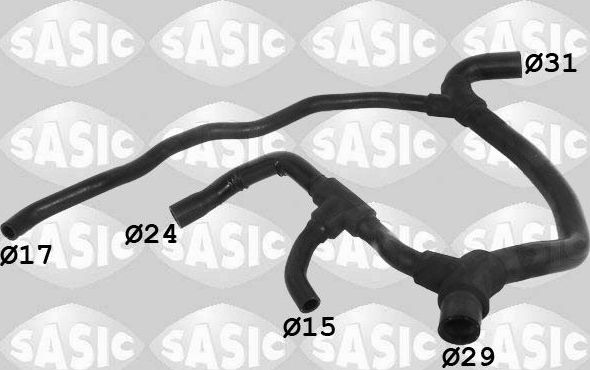 Патрубок радиатора (системы охлаждения) Sasic. Артикул 3404003