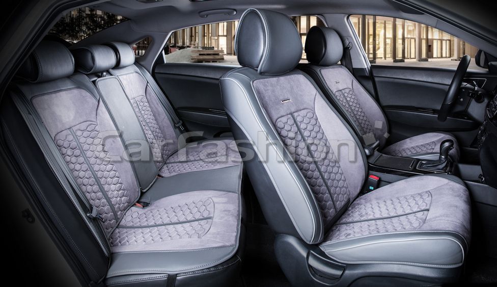 Накидки универсальные CarFashion Stalker Plus для авто, цвет Серый/Т. серый/Т. Серый. Артикул 22428