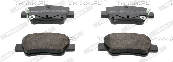 Тормозные колодки Ferodo Premier Eco Friction задние для Toyota Avensis III 2008-2018. Артикул FDB4411