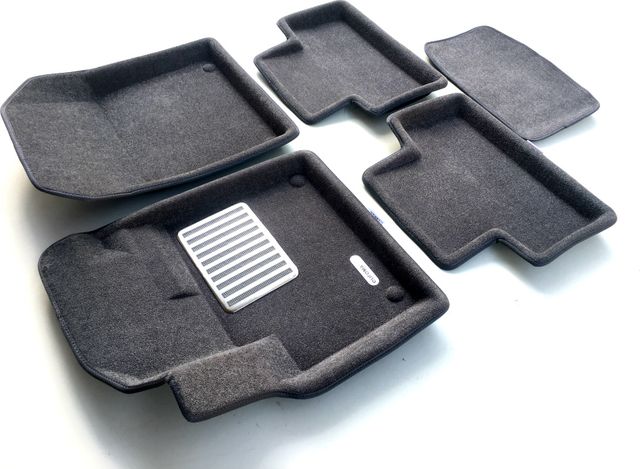 Коврики текстильные Euromat 3D Lux для салона Land Rover Range Rover Evogue 2011-2018 Темно-серые. Артикул EM3D-003103G