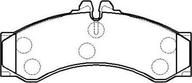 Тормозные колодки HSB передние для Mercedes-Benz Sprinter 906 2006-2013. Артикул HP9547