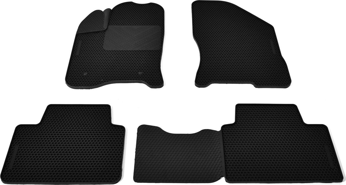 Коврики резиновые Avtodriver SOTABOARD для салона Lada Vesta седан, универсал, SW Cross 2015-2026. Черные. Артикул EVTS.0747