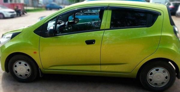 Дефлекторы Cobra Tuning для окон Chevrolet Spark III 2009-2015. Артикул C31509