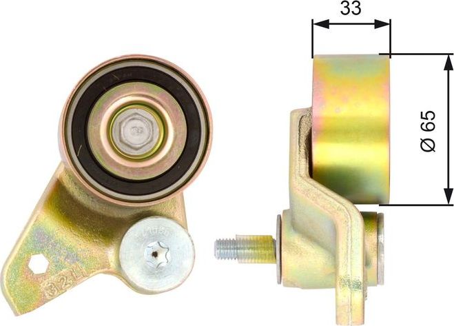 Натяжной ролик (натяжитель) ремня ГРМ Gates PowerGrip®. Артикул T41086