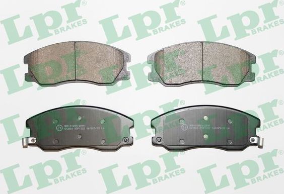 Тормозные колодки LPR передние для Opel Antara I 2006-2017. Артикул 05P1322