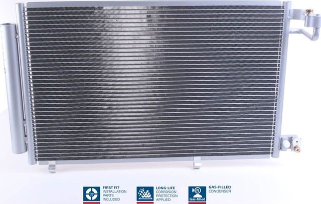 Радиатор кондиционера (конденсатор) Nissens (алюминий) для Ford Fiesta VI 2008-2011. Артикул 940108