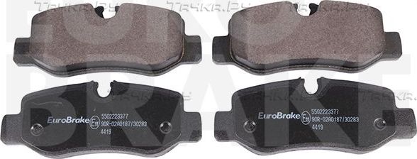 Тормозные колодки Eurobrake. Артикул 5502223377