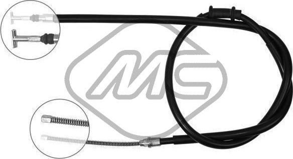 Трос ручника (тросик ручного тормоза) Metalcaucho правый для Fiat Albea 1996-2009. Артикул 81329