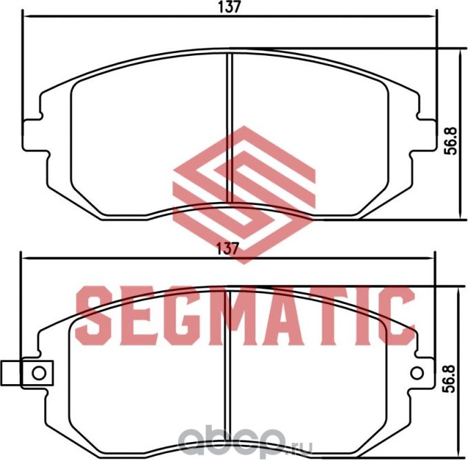 SGBP2588 Колодка торм диск пер Subaru Forester 2.0 2010-Subaru Forester 2.0 2013 (Segmatic) Segmatic. Артикул SGBP2588