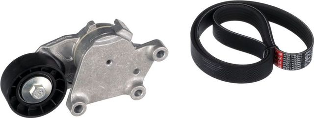 Приводной ремень поликлиновой с роликами (комплект) Gates Micro-V® для Citroen C1 I 2005-2011. Артикул K016PK965