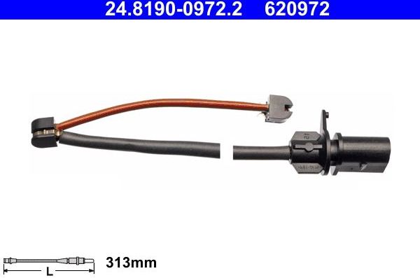 Датчик износа тормозных колодок  ATE. Артикул 24.8190-0972.2