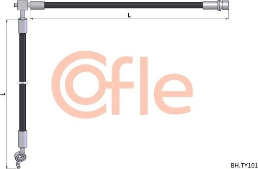 Тормозной шланг Cofle. Артикул 92.BH.TY101