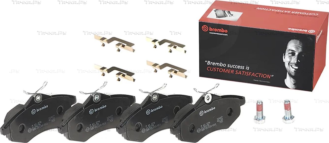 Тормозные колодки Brembo передние для Citroen C3 I 2002-2010. Артикул P 61 074