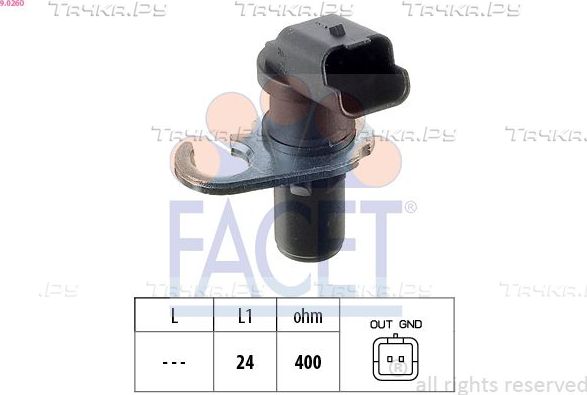 Датчик положения коленвала Facet Made in Italy - OE Equivalent для Fiat Ducato II 2002-2006. Артикул 9.0260