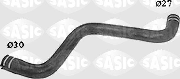 Патрубок радиатора (системы охлаждения) Sasic правый верхний для Fiat Idea 2004-2016. Артикул SWH6622