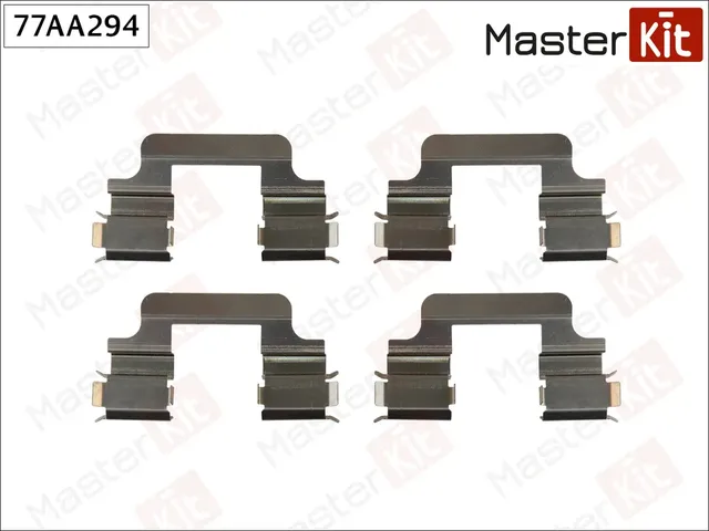 Комплект установочный тормозных колодок AUDI A3 (8P1) 2003 - 2013 (Master KIT). Артикул 77AA294