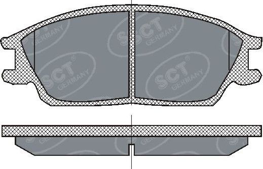 Тормозные колодки SCT-Germany. Артикул SP 207 PR