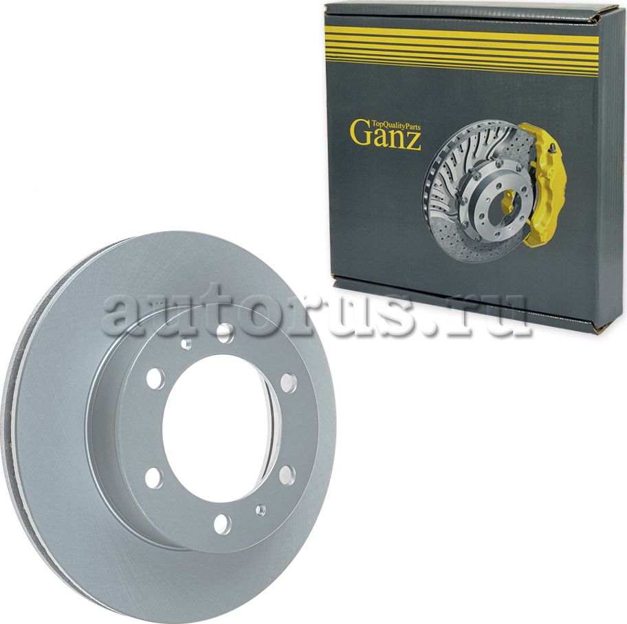 Диск тормозной передний с покрытием (Ganz). Артикул GIJ06278
