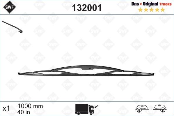 Щетка стеклоочистителя (дворник) SWF для Mercedes-Benz Intouro 2005-2026. Артикул 132001