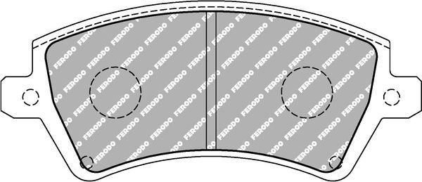 Тормозные колодки FERODO RACING DS2500. Артикул FCP1573H