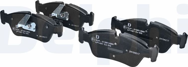 Тормозные колодки Delphi (Low-Metallic). Артикул LP1421