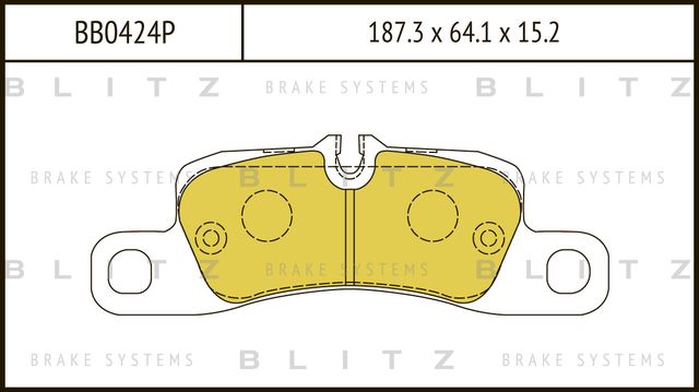 Колодки тормозные VW TOUAREG 10- задн. (Blitz). Артикул BB0424P