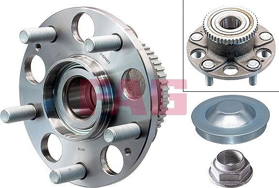 Ступица колеса с интегрированным подшипником Fag задняя для Honda Civic X 2014-2026. Артикул 713 6178 90